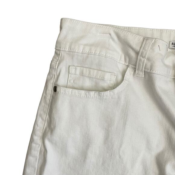 Riders by Lee Girls Bermuda Shorts 12 White Mid Rise Gorpcore Casual Basics - Picture 4 of 10